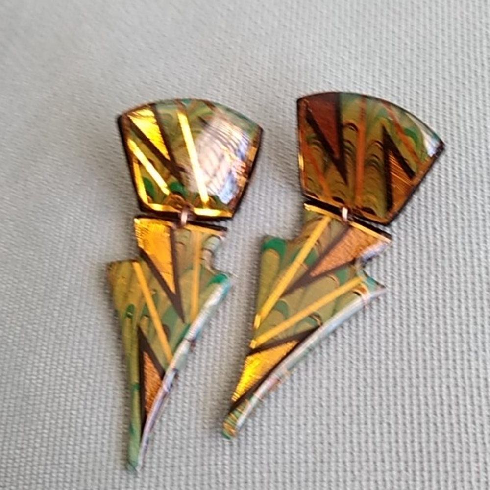 DRAGON PIN AND EARRINGS - Picture 7 of 8